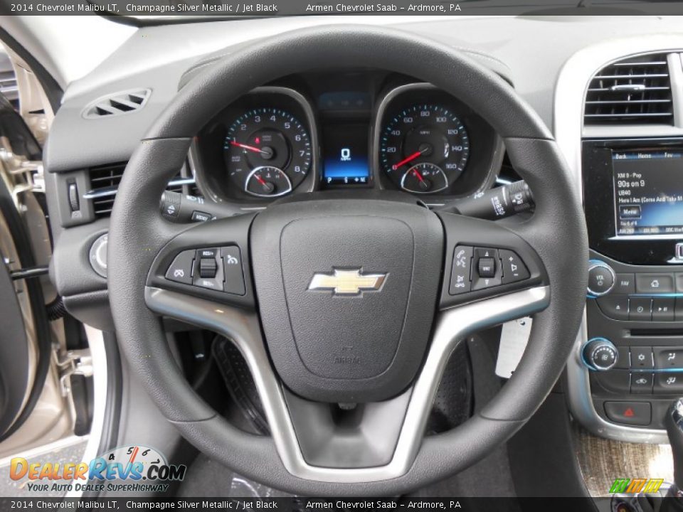 2014 Chevrolet Malibu LT Champagne Silver Metallic / Jet Black Photo #13