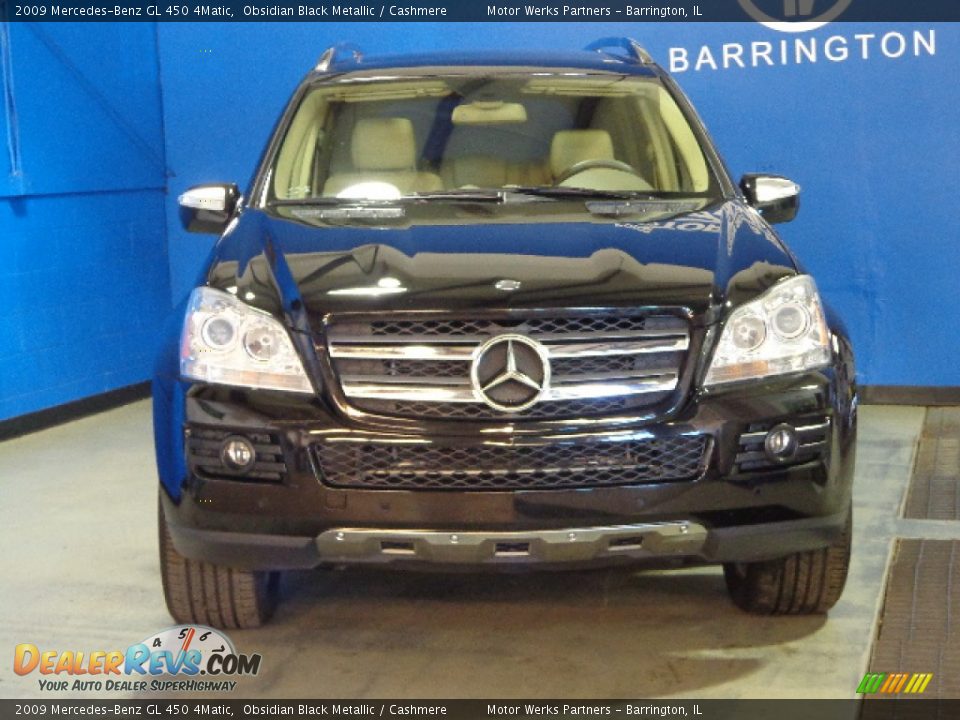 2009 Mercedes-Benz GL 450 4Matic Obsidian Black Metallic / Cashmere Photo #2