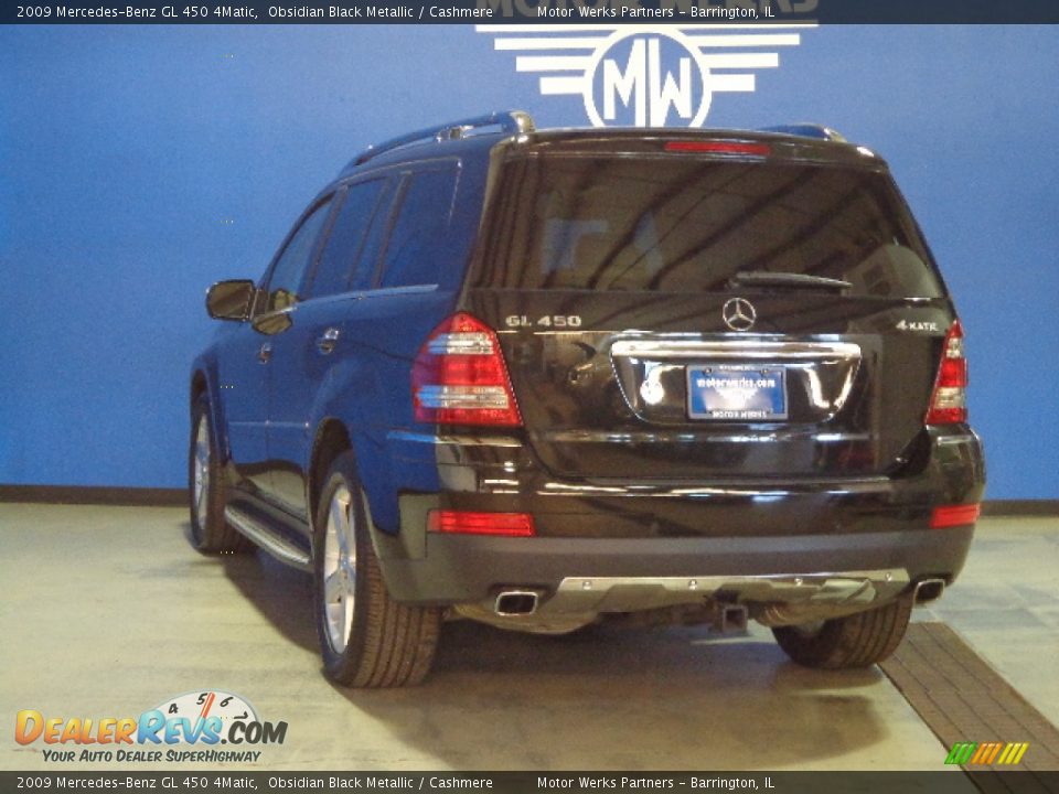 2009 Mercedes-Benz GL 450 4Matic Obsidian Black Metallic / Cashmere Photo #5