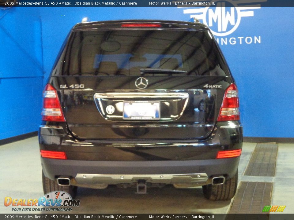 2009 Mercedes-Benz GL 450 4Matic Obsidian Black Metallic / Cashmere Photo #6