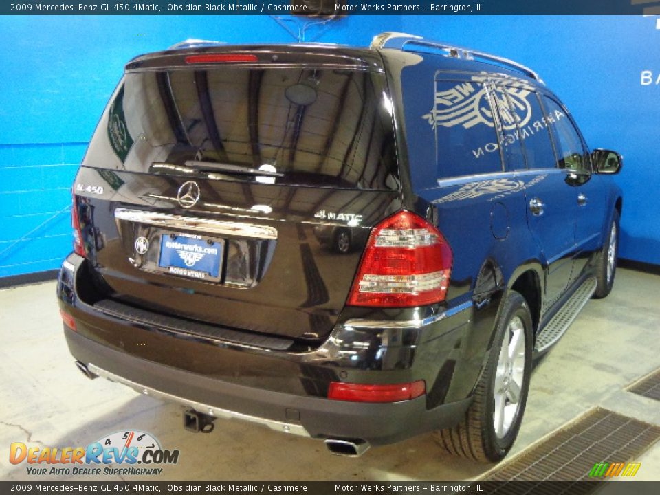 2009 Mercedes-Benz GL 450 4Matic Obsidian Black Metallic / Cashmere Photo #7
