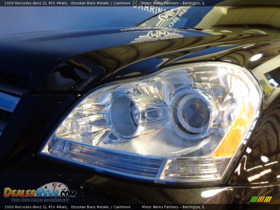 2009 Mercedes-Benz GL 450 4Matic Obsidian Black Metallic / Cashmere Photo #9