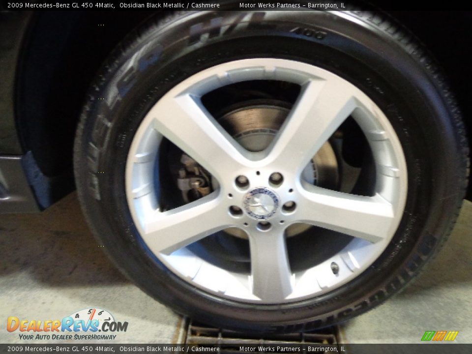 2009 Mercedes-Benz GL 450 4Matic Obsidian Black Metallic / Cashmere Photo #11