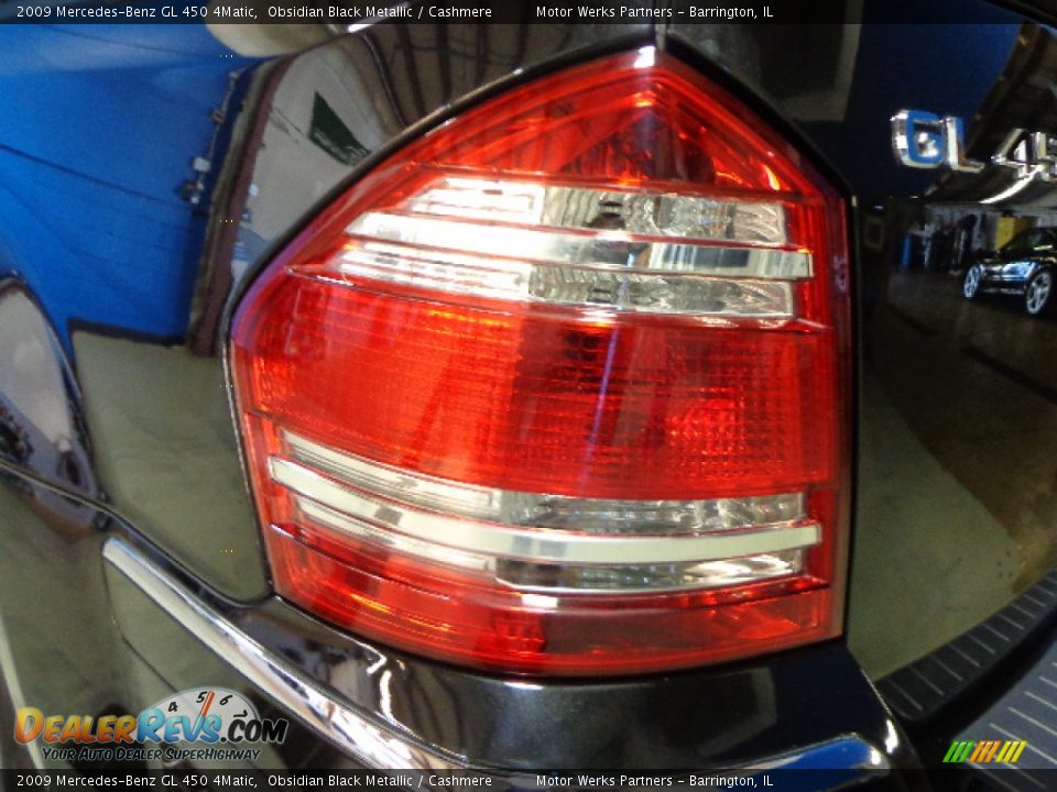 2009 Mercedes-Benz GL 450 4Matic Obsidian Black Metallic / Cashmere Photo #12