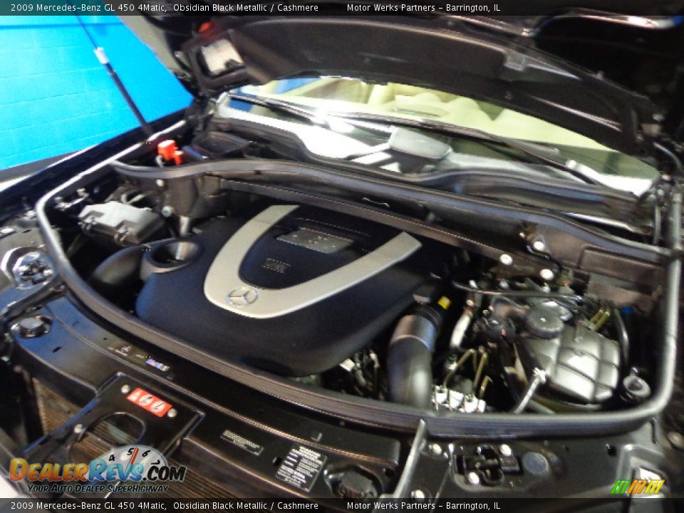 2009 Mercedes-Benz GL 450 4Matic Obsidian Black Metallic / Cashmere Photo #13