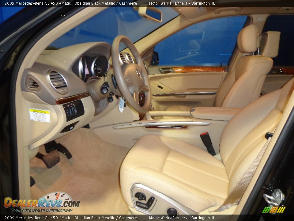2009 Mercedes-Benz GL 450 4Matic Obsidian Black Metallic / Cashmere Photo #16