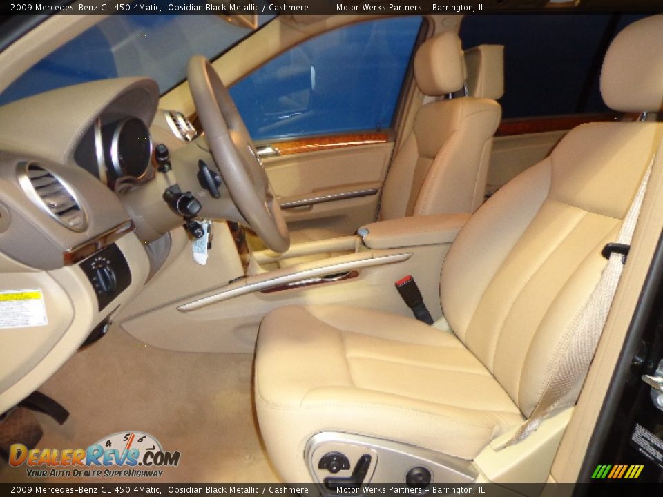2009 Mercedes-Benz GL 450 4Matic Obsidian Black Metallic / Cashmere Photo #17