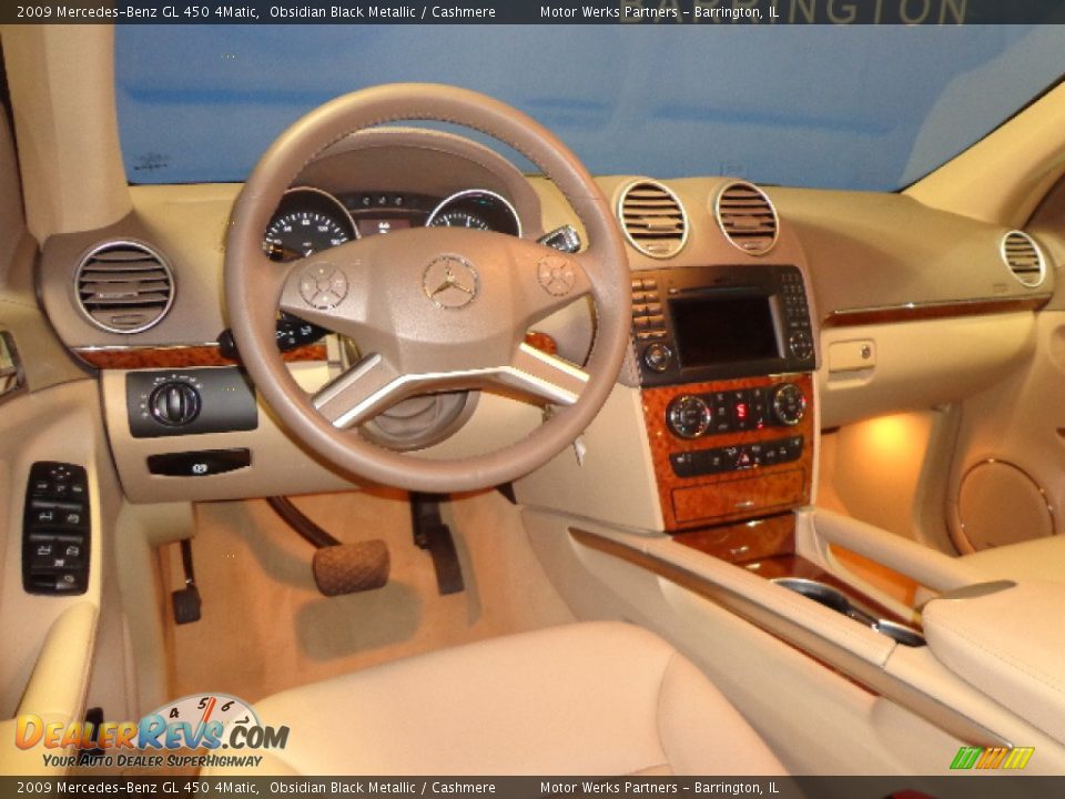 2009 Mercedes-Benz GL 450 4Matic Obsidian Black Metallic / Cashmere Photo #18