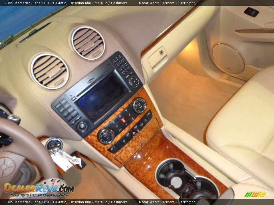 2009 Mercedes-Benz GL 450 4Matic Obsidian Black Metallic / Cashmere Photo #21