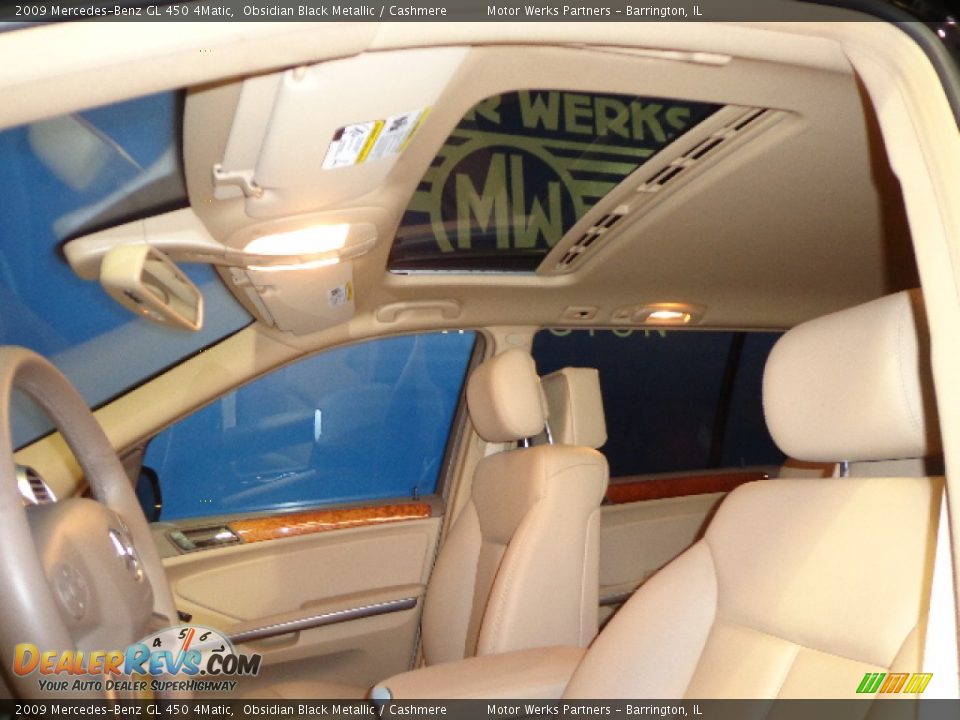 2009 Mercedes-Benz GL 450 4Matic Obsidian Black Metallic / Cashmere Photo #22
