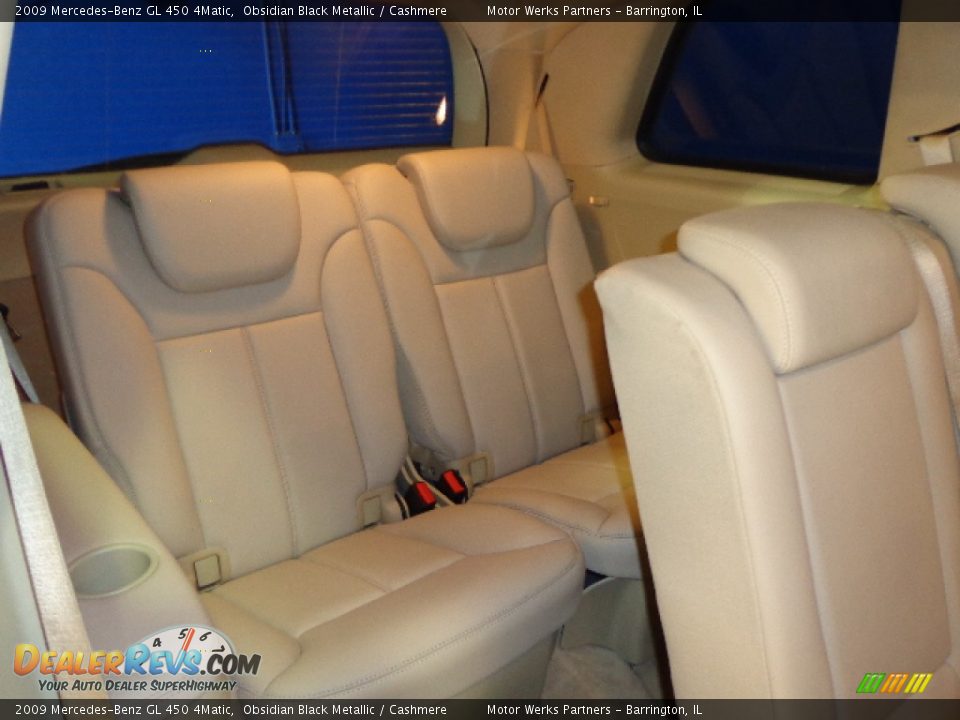2009 Mercedes-Benz GL 450 4Matic Obsidian Black Metallic / Cashmere Photo #25