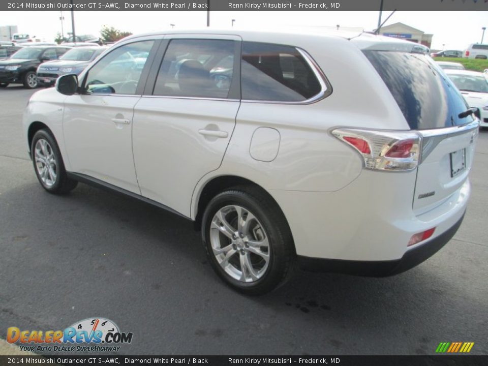 2014 Mitsubishi Outlander GT S-AWC Diamond White Pearl / Black Photo #5