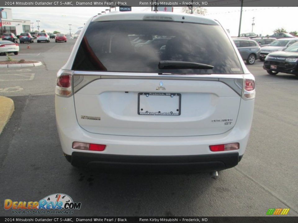 2014 Mitsubishi Outlander GT S-AWC Diamond White Pearl / Black Photo #6