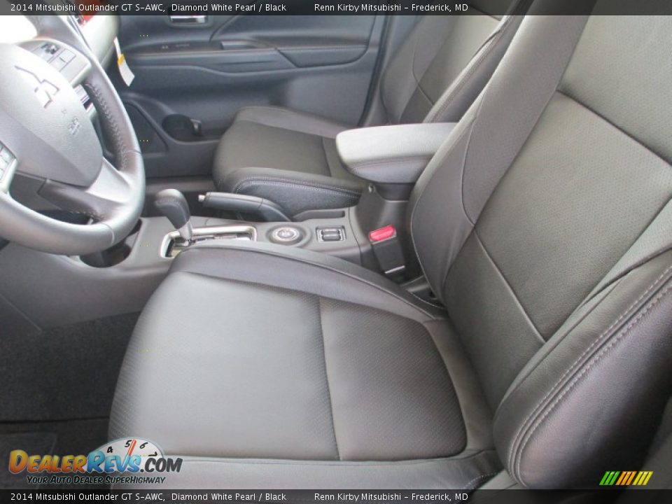 2014 Mitsubishi Outlander GT S-AWC Diamond White Pearl / Black Photo #14