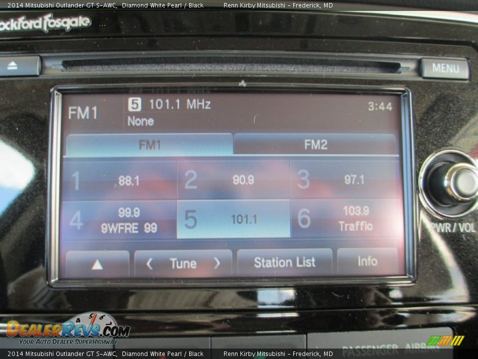 2014 Mitsubishi Outlander GT S-AWC Diamond White Pearl / Black Photo #26