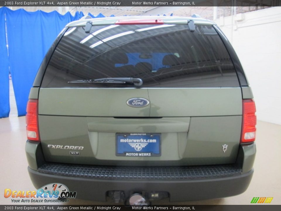 2003 Ford Explorer XLT 4x4 Aspen Green Metallic / Midnight Gray Photo #6