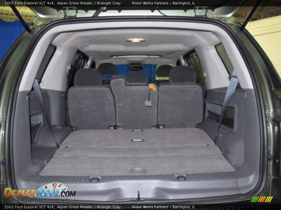 2003 Ford Explorer XLT 4x4 Aspen Green Metallic / Midnight Gray Photo #8
