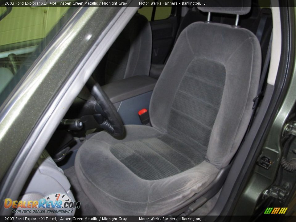 2003 Ford Explorer XLT 4x4 Aspen Green Metallic / Midnight Gray Photo #11
