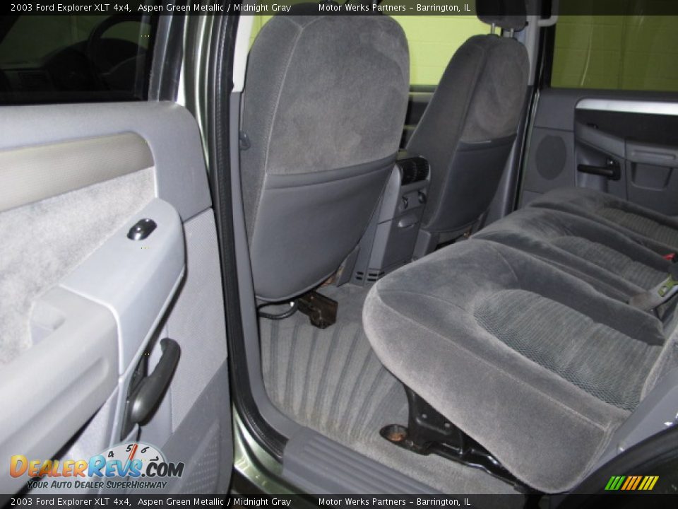 2003 Ford Explorer XLT 4x4 Aspen Green Metallic / Midnight Gray Photo #12