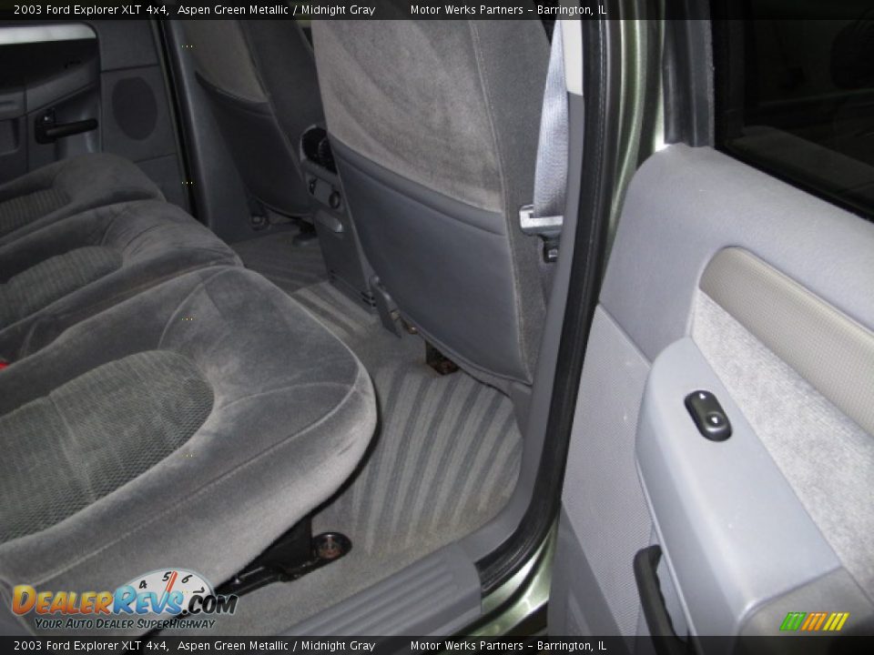 2003 Ford Explorer XLT 4x4 Aspen Green Metallic / Midnight Gray Photo #14