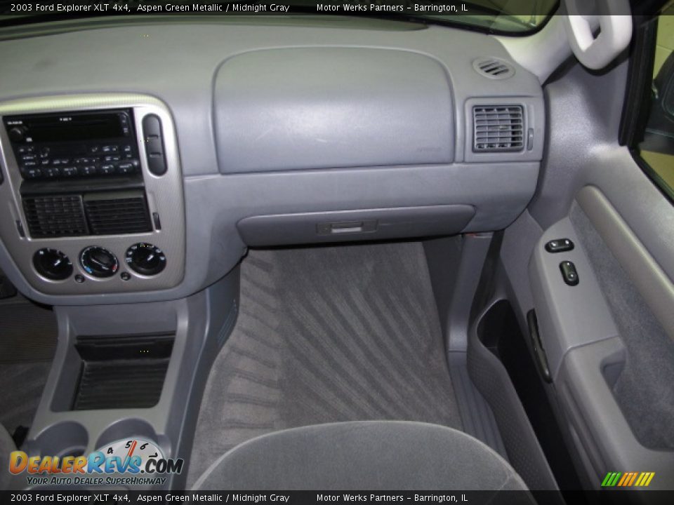 2003 Ford Explorer XLT 4x4 Aspen Green Metallic / Midnight Gray Photo #20