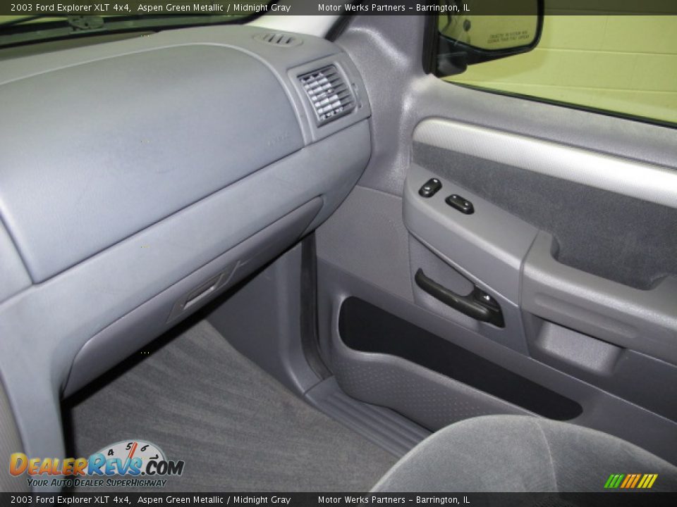 2003 Ford Explorer XLT 4x4 Aspen Green Metallic / Midnight Gray Photo #23