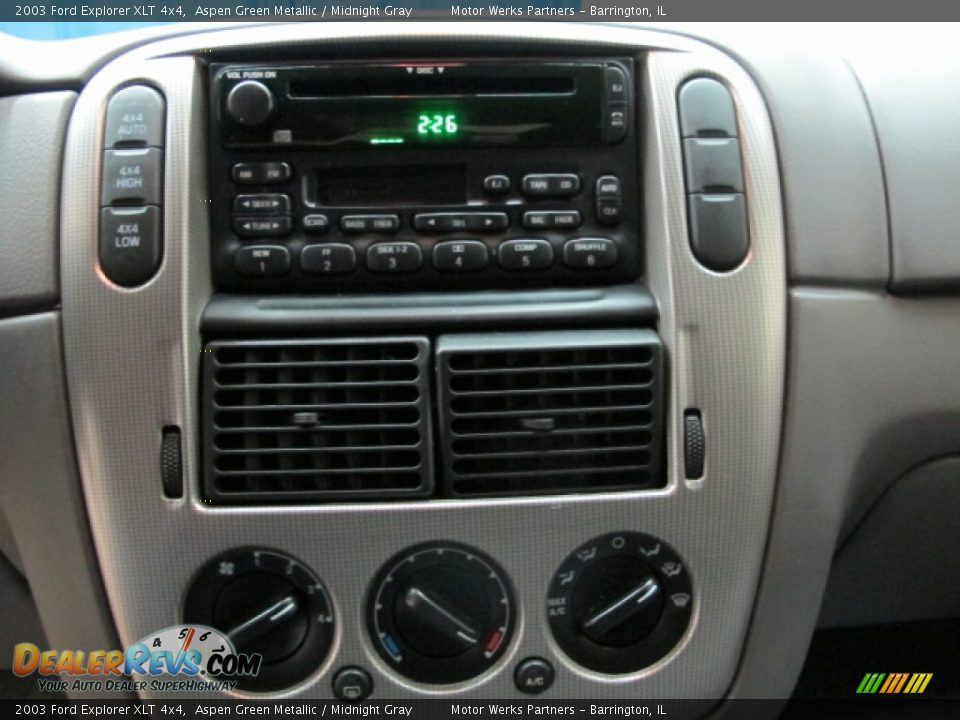 2003 Ford Explorer XLT 4x4 Aspen Green Metallic / Midnight Gray Photo #24