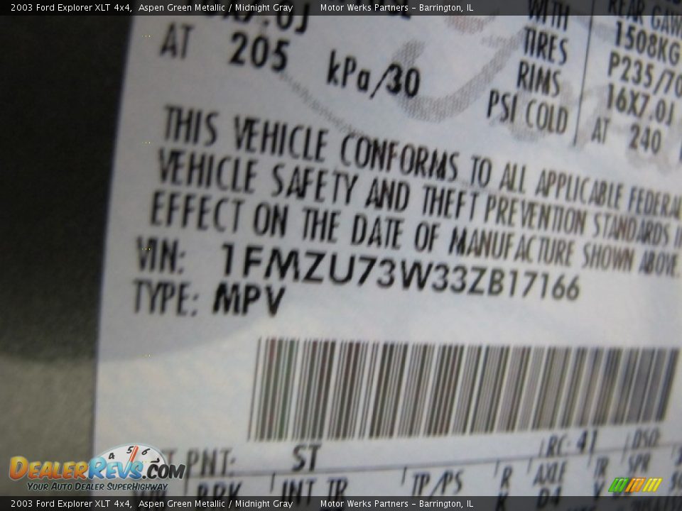 2003 Ford Explorer XLT 4x4 Aspen Green Metallic / Midnight Gray Photo #27