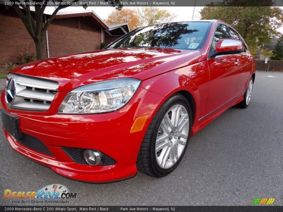 2009 Mercedes-Benz C 300 4Matic Sport Mars Red / Black Photo #1