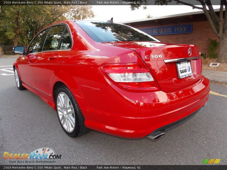 2009 Mercedes-Benz C 300 4Matic Sport Mars Red / Black Photo #3