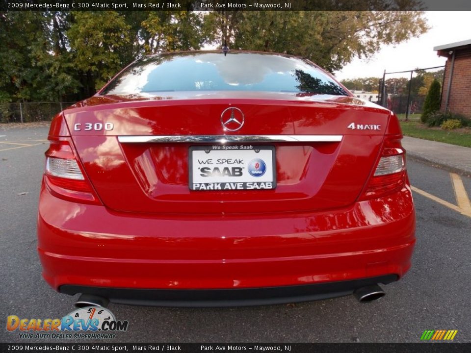 2009 Mercedes-Benz C 300 4Matic Sport Mars Red / Black Photo #4