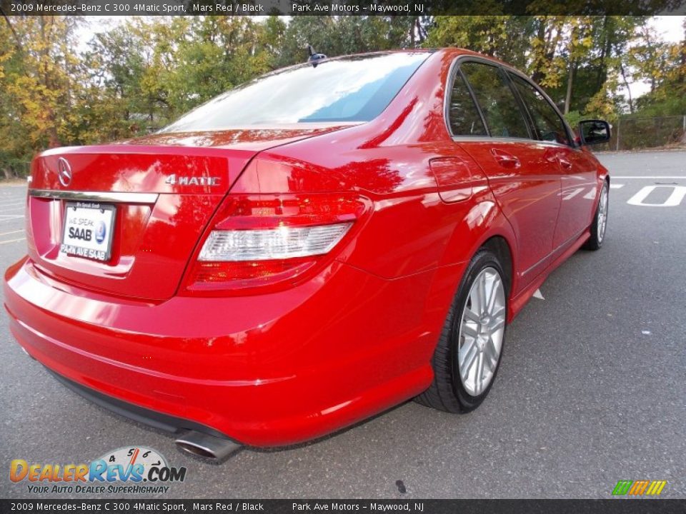 2009 Mercedes-Benz C 300 4Matic Sport Mars Red / Black Photo #5