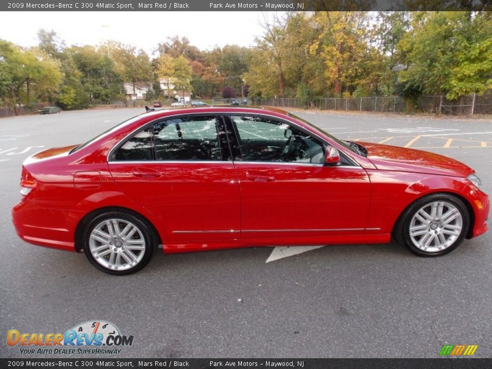 2009 Mercedes-Benz C 300 4Matic Sport Mars Red / Black Photo #6