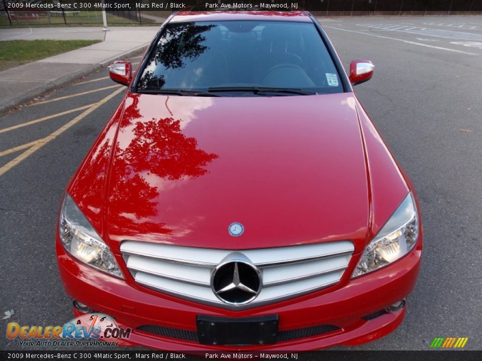 2009 Mercedes-Benz C 300 4Matic Sport Mars Red / Black Photo #9