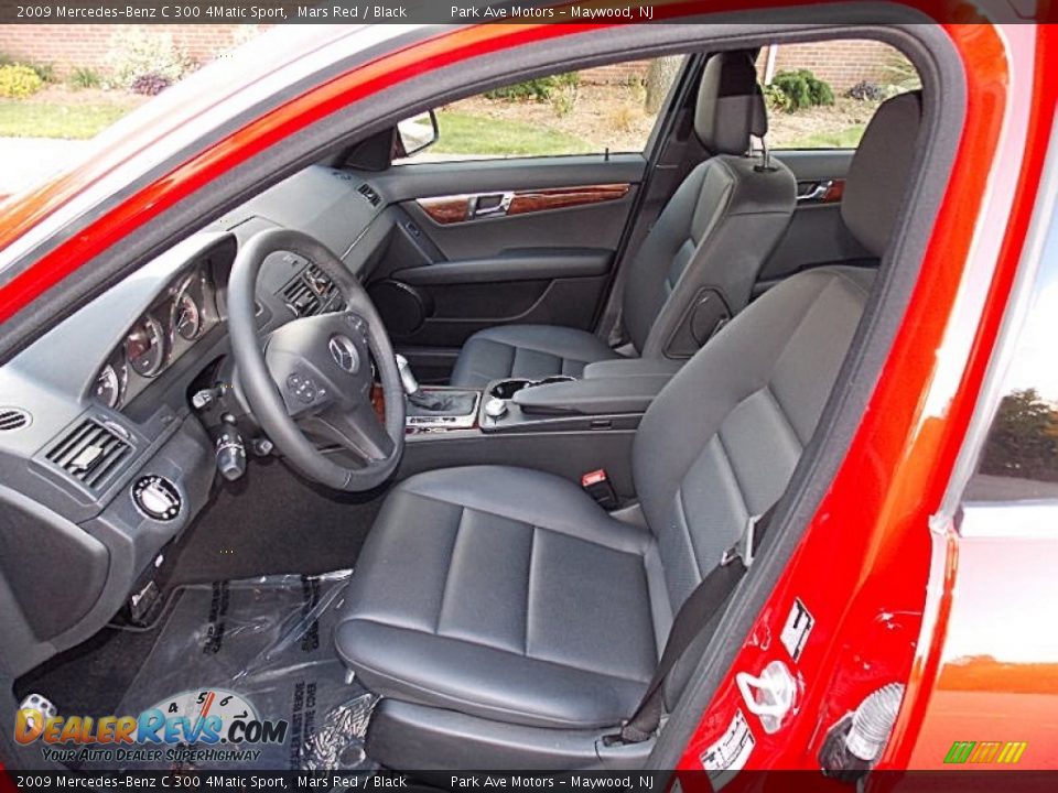 Black Interior - 2009 Mercedes-Benz C 300 4Matic Sport Photo #12