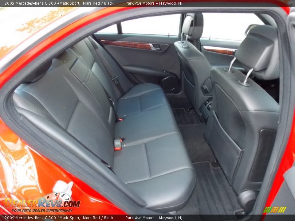 Rear Seat of 2009 Mercedes-Benz C 300 4Matic Sport Photo #24