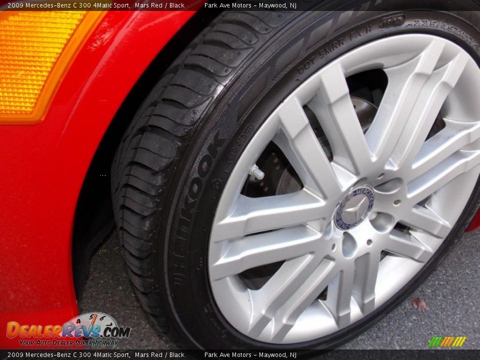 2009 Mercedes-Benz C 300 4Matic Sport Mars Red / Black Photo #28