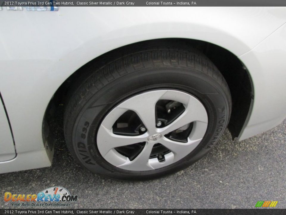 2012 Toyota Prius 3rd Gen Two Hybrid Classic Silver Metallic / Dark Gray Photo #7