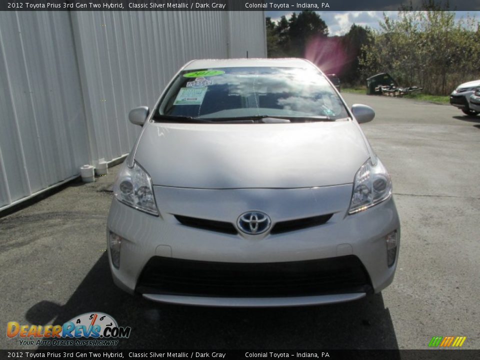 2012 Toyota Prius 3rd Gen Two Hybrid Classic Silver Metallic / Dark Gray Photo #9