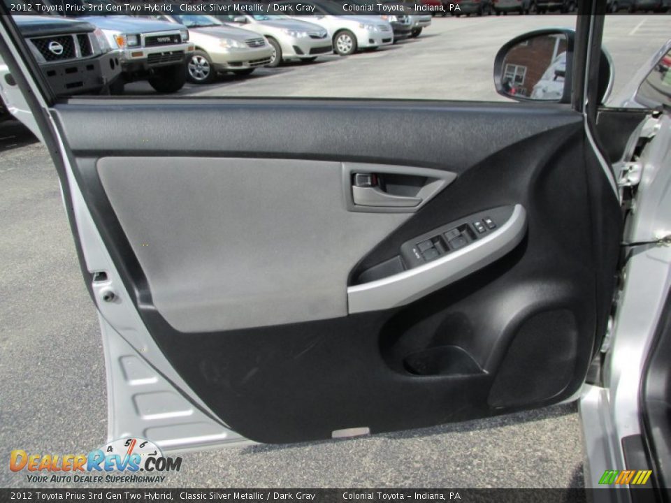2012 Toyota Prius 3rd Gen Two Hybrid Classic Silver Metallic / Dark Gray Photo #11
