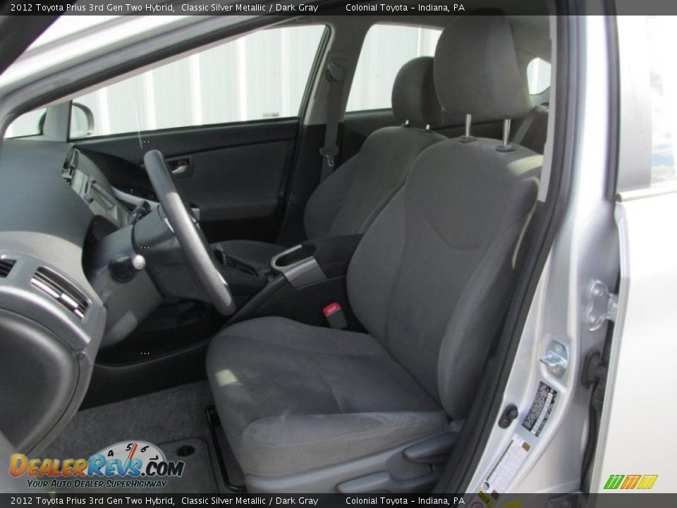 2012 Toyota Prius 3rd Gen Two Hybrid Classic Silver Metallic / Dark Gray Photo #12