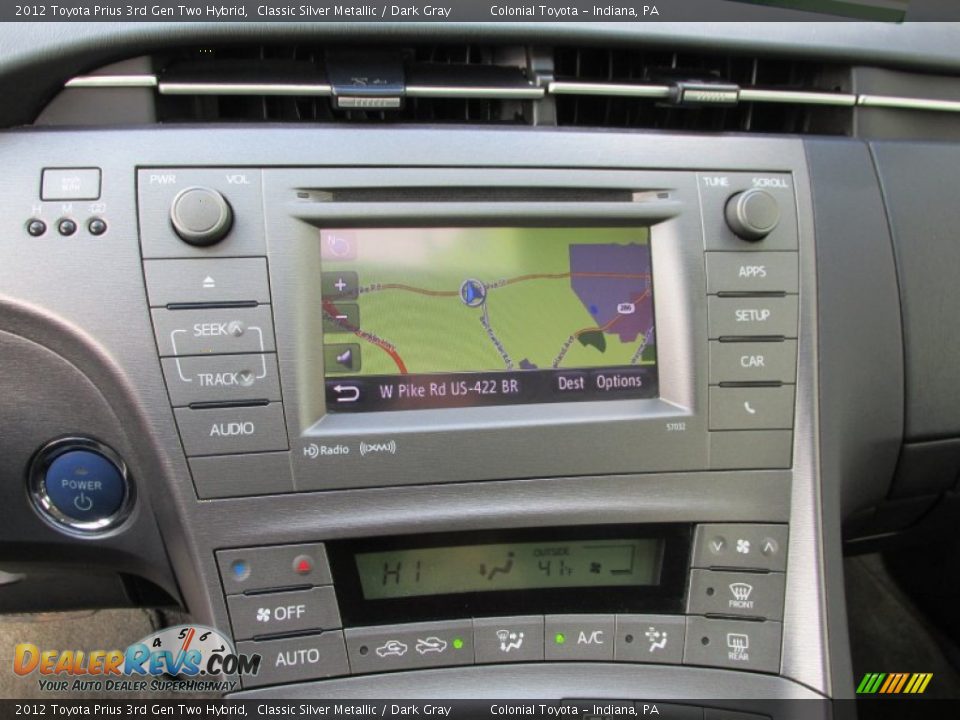 2012 Toyota Prius 3rd Gen Two Hybrid Classic Silver Metallic / Dark Gray Photo #15