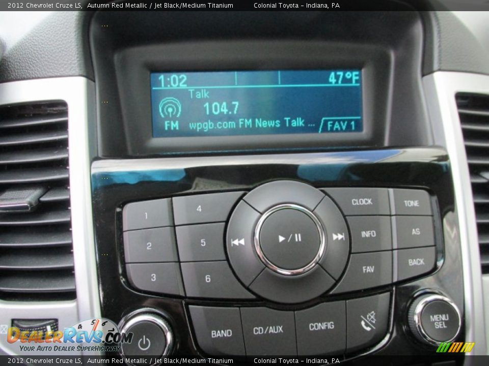 2012 Chevrolet Cruze LS Autumn Red Metallic / Jet Black/Medium Titanium Photo #14