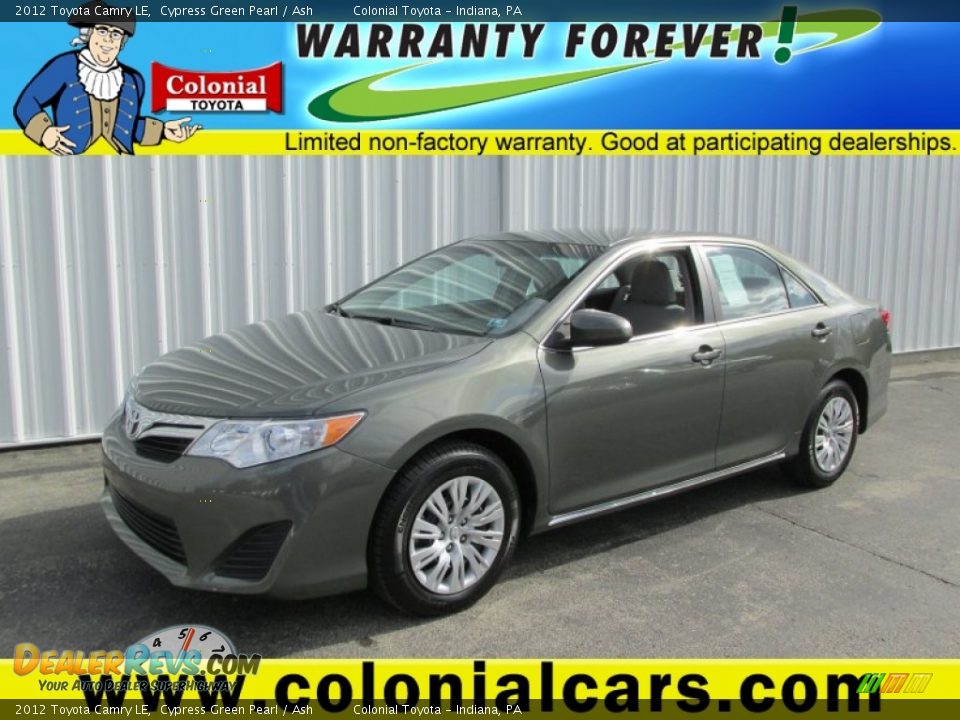 2012 Toyota Camry LE Cypress Green Pearl / Ash Photo #1