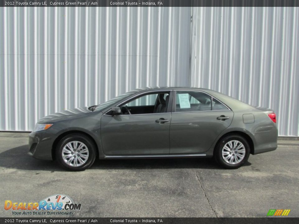 2012 Toyota Camry LE Cypress Green Pearl / Ash Photo #2
