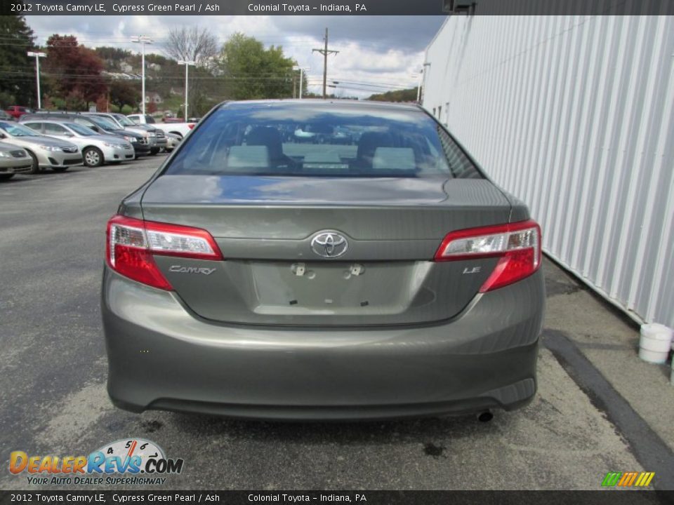 2012 Toyota Camry LE Cypress Green Pearl / Ash Photo #5