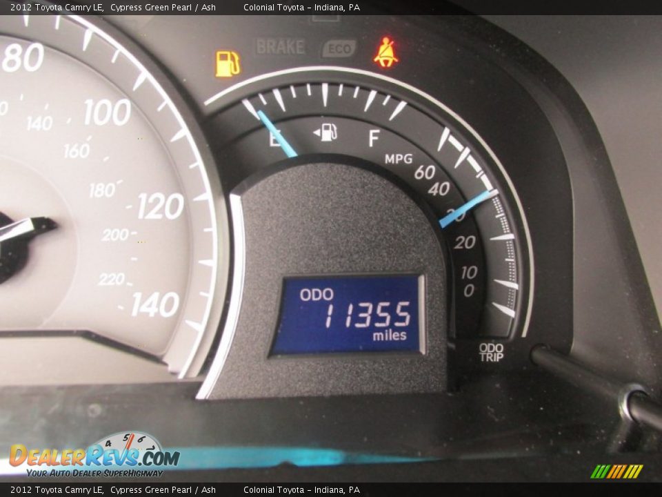2012 Toyota Camry LE Cypress Green Pearl / Ash Photo #20