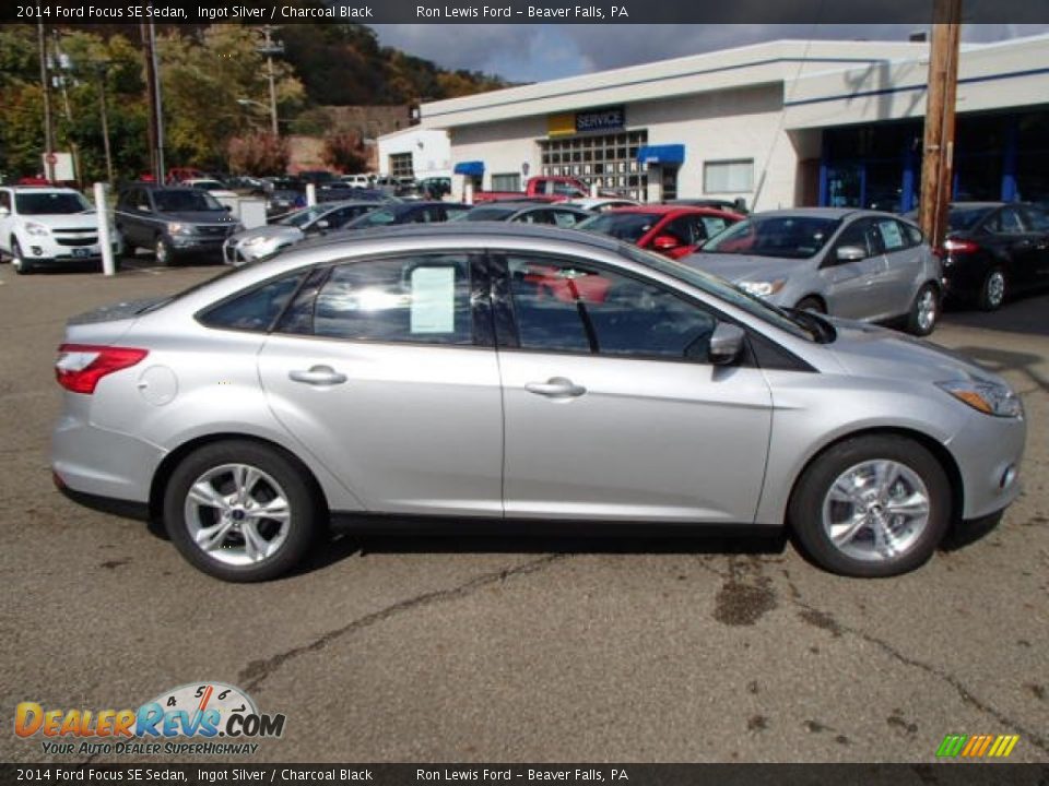 2014 Ford Focus SE Sedan Ingot Silver / Charcoal Black Photo #1