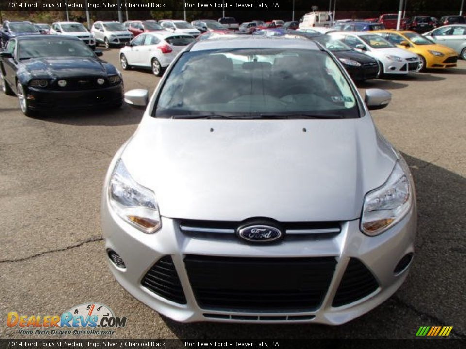2014 Ford Focus SE Sedan Ingot Silver / Charcoal Black Photo #3
