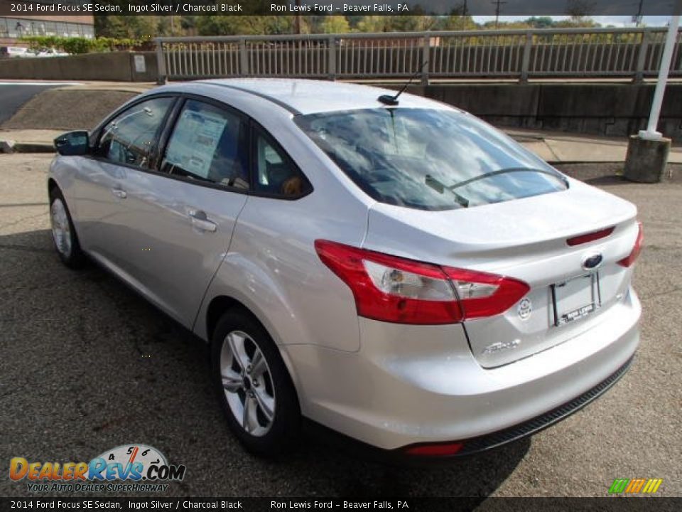 2014 Ford Focus SE Sedan Ingot Silver / Charcoal Black Photo #6